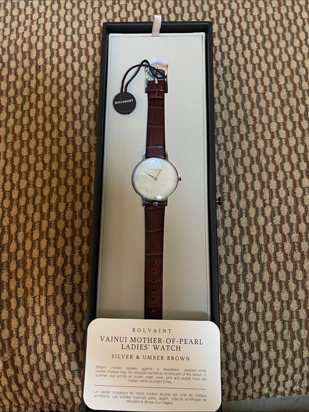 Bolvaint Vainui Ladies’ Watch in Umber Brown and Silver